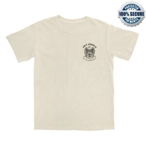 Eric Church Merch Store Free The Machine Tour Natural Eagle T-Shirt