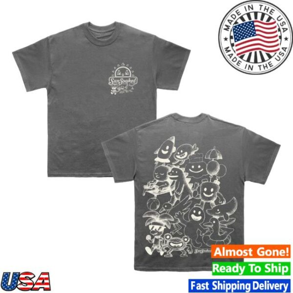 Kaskade Merch Store Sunsoaked Character Sketch Tee Grey