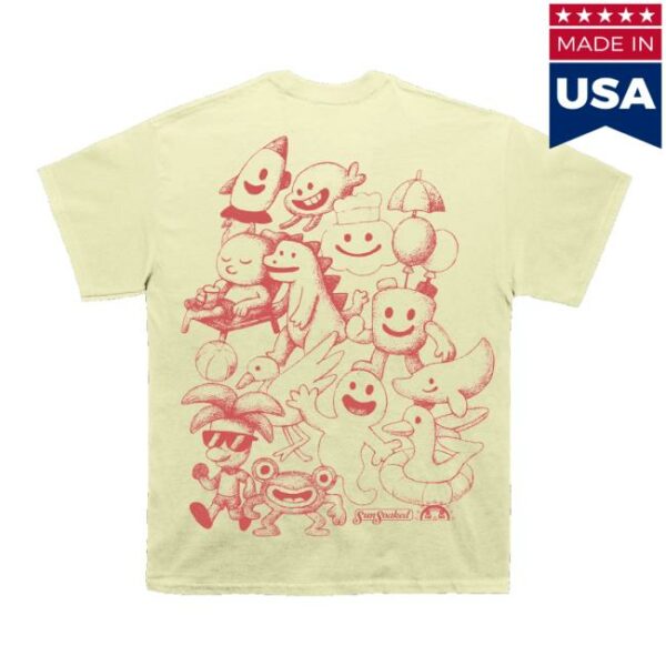 Kaskade Merch Store Sunsoaked Character Sketch Tee Yellow