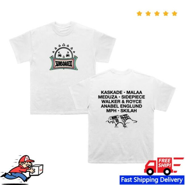 Kaskade Merch Store Sunsoaked Line Up Tee