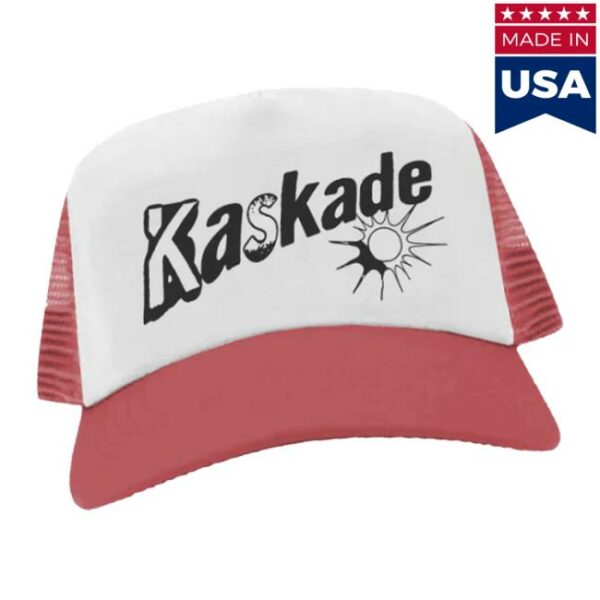 Kaskade Merch Store Sunsoaked Red Trucker Hat