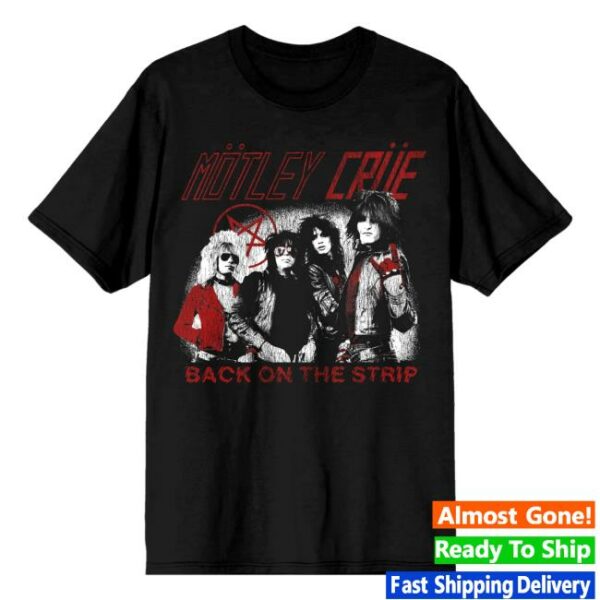 Motley Crue Merch Store Back On The Strip Black Tee