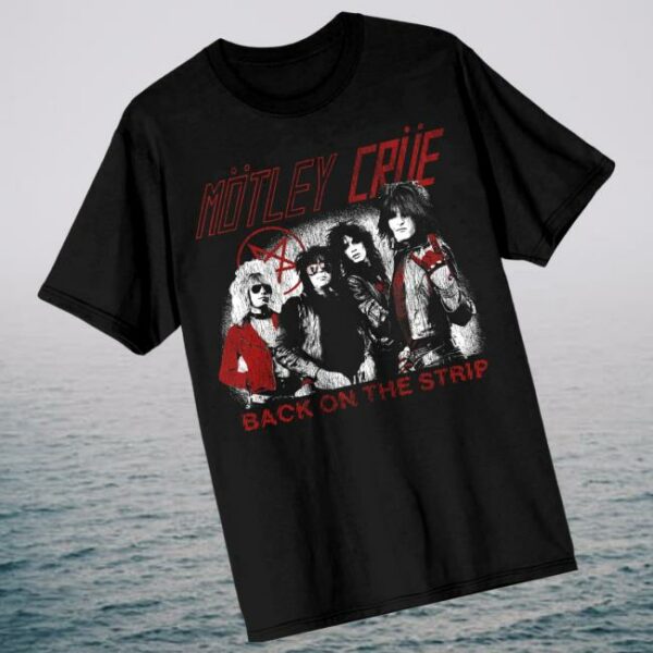 Motley Crue Merch Store Back On The Strip Black Tee