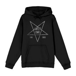 Motley Crue Merch Store Pentagram 2025 Black Hoodie