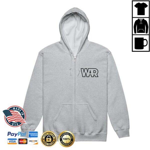 War Official Merch Store War Wcwbf Zip Hoodie