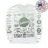 kenny seasons skate shop store seasons logo vomit ls white tee