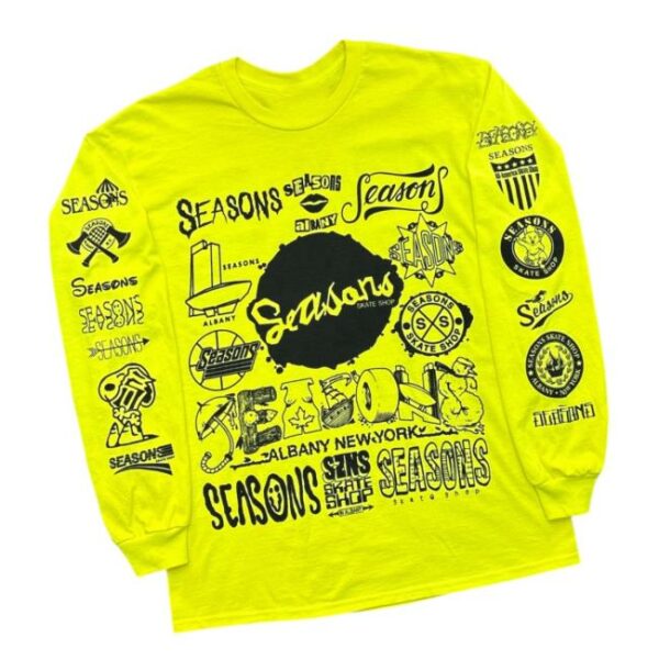 Seasons Skate Shop Store Seasons Logo Vomit LS Tee