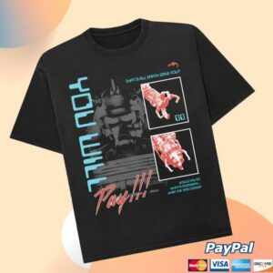 Skibidi Toilet Store Merch Juggernaut You Will Pay Unisex Tee