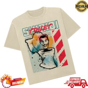 Skibidi Toilet Store Merch Splatter Paint Toilet Unisex Tee