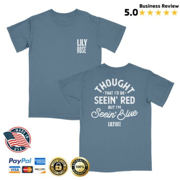 Lily Rose Music Store Merch Seein’ Blue Tee