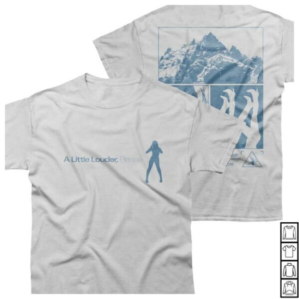 Rose Gray Music Store Merch A Little Louder, Please White Album T-Shirt