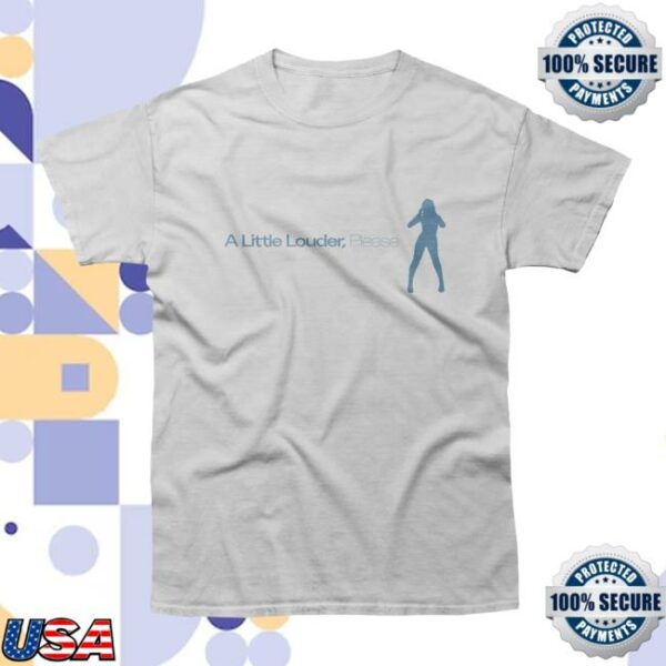 Rose Gray Music Store Merch A Little Louder, Please White Album T-Shirt