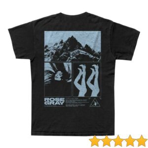 Rose Gray Music Store Merch A Little Louder, Please Black Album T-Shirt