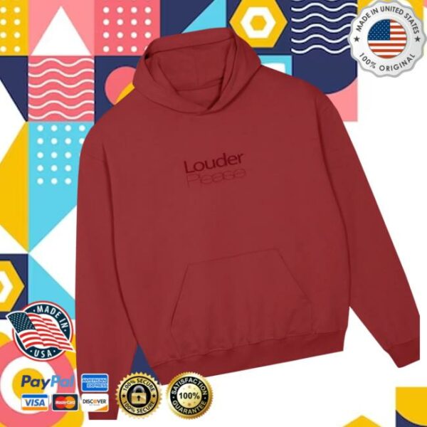 Rose Gray Music Store Merch Louder Please Hoodie