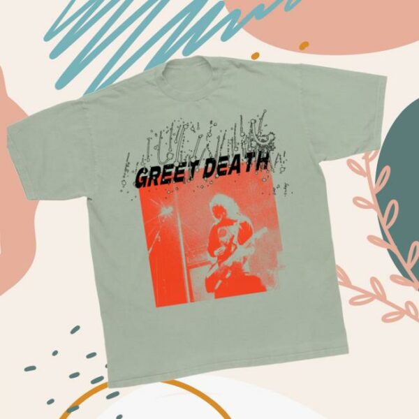 Greet Death Store Merch Orange Logan Greet Death Shirt
