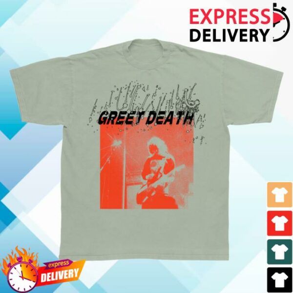 Greet Death Store Merch Orange Logan Greet Death Shirt