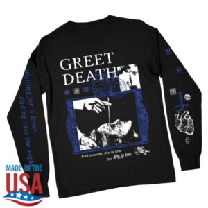 Deathwish Inc Store Merch Greet Death Lobotomy Premium Black Long Sleeve