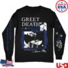 kenny deathwish inc store merch greet death lobotomy premium black long sleeve
