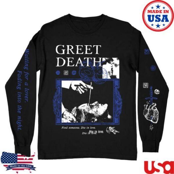 Deathwish Inc Store Merch Greet Death Lobotomy Premium Black Long Sleeve