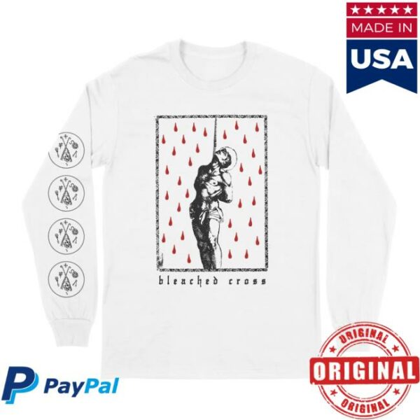 Deathwish Inc Store Merch Protagonist Bleached Cross Last Embrace White Longsleeve