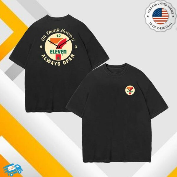 7Collection Merch Store Always Open Clock Tee