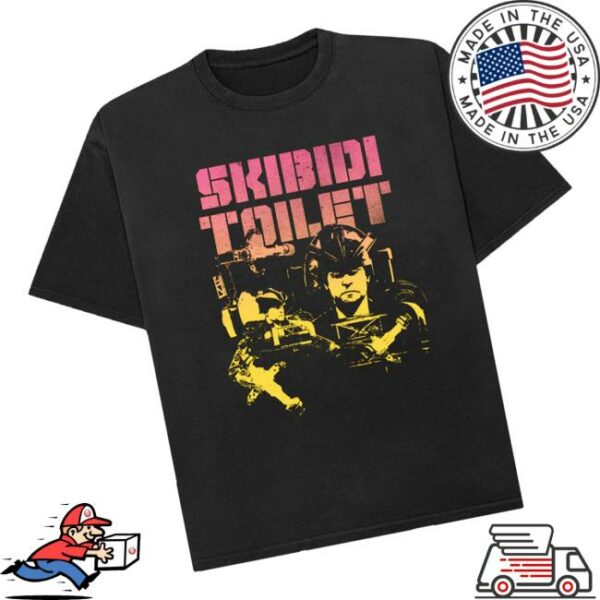 Skibidi Toilet Merch Store Detainer Astro Gradient Unisex Tee
