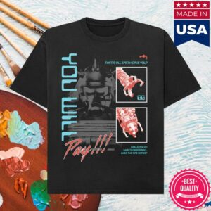 Skibidi Toilet Merch Store Juggernaut You Will Pay Unisex Tee