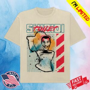 Skibidi Toilet Merch Store Splatter Paint Toilet Unisex Tee