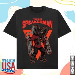Skibidi Toilet Merch Store Titan Spearkerman Illustration Unisex Tee