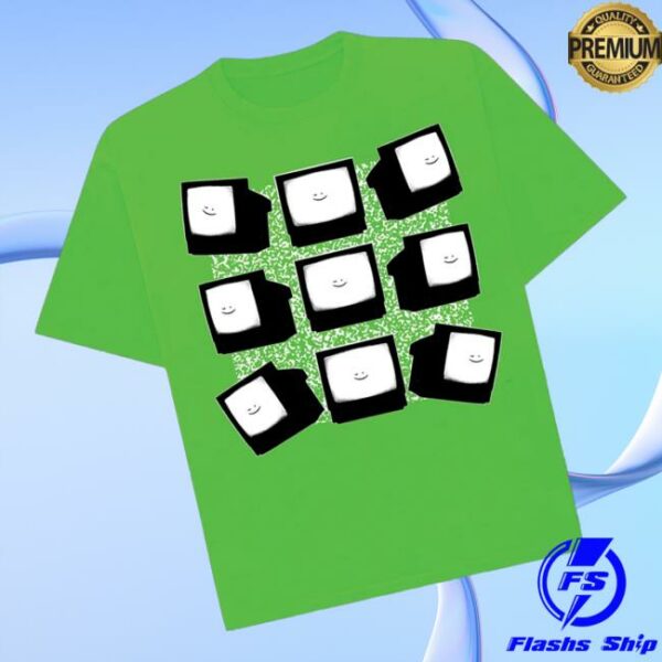 Skibidi Toilet Merch Store Tv Surveillance Screens Unisex Tee
