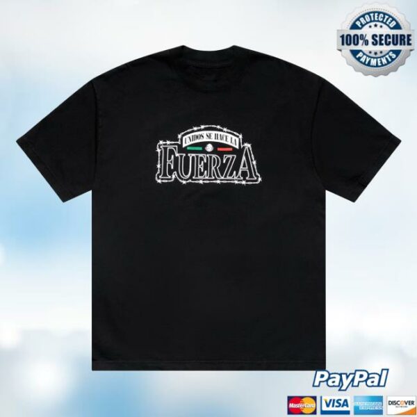 Fuerza Regida Merch Store Fuerzas Unidas Black Ss Tee
