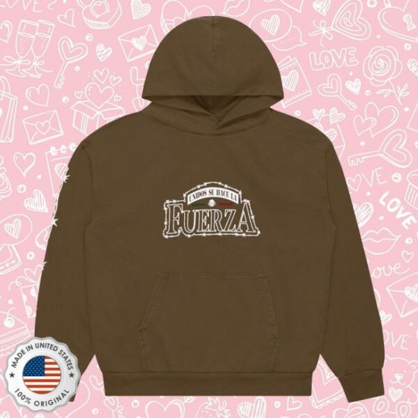 Fuerza Regida Merch Store Fuerzas Unidas Hoodie Brown