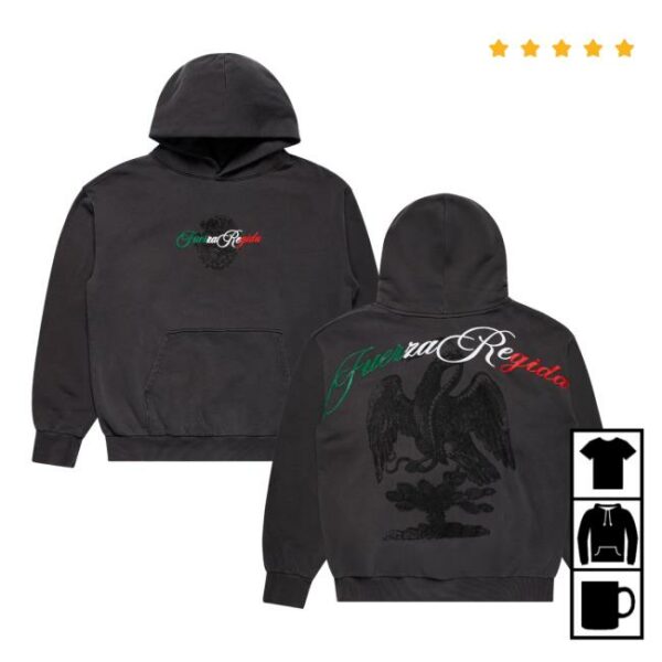 Fuerza Regida Merch Store Script Aguila Hoodie Vintage