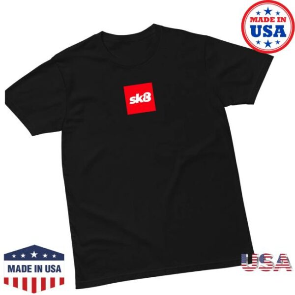 Sk8 Clothing Store Merch Sk8 Box Logo Black Red Tee