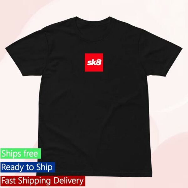 Sk8 Clothing Store Merch Sk8 Box Logo Black Red Tee