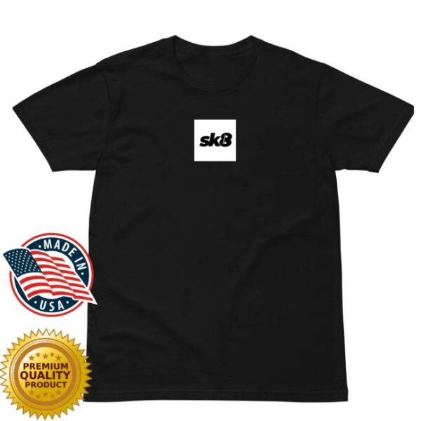 Sk8 Clothing Store Merch Sk8 Box Logo Black Tee
