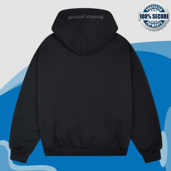 Broken Planet Merch Store Broken Planet Zip Up Hoodie Black