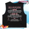 kenny Sea Hear Now Festival Merch Store Surf Lineup Crop Tanka