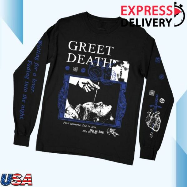 Greet Death Merch Store Lobotomy Premium Black Longsleeve