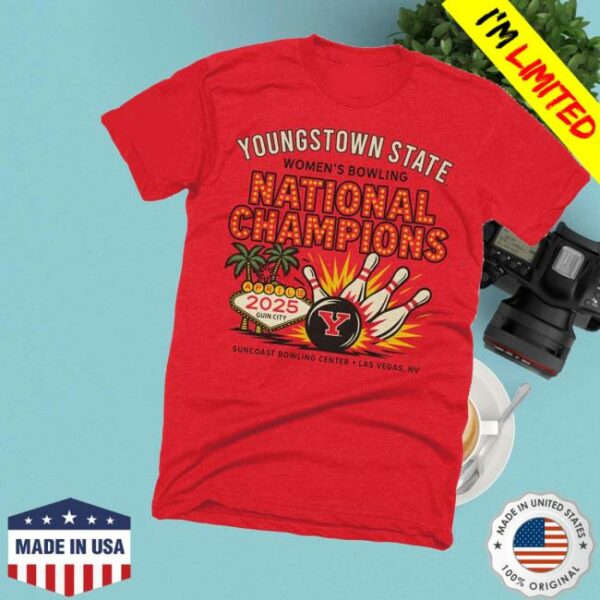 Youngstown Clothing Co Merch Store 2025 Ysu Bowling Champs Shirt