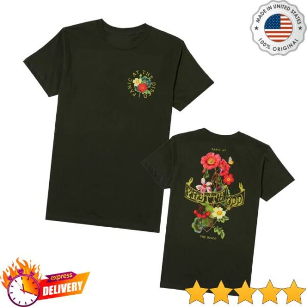 Hot Topic Merch Store Panic At The Disco Pretty Odd Flowers T-Shirt