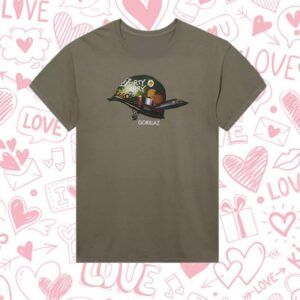 Hot Topic Merch Store Gorillaz Dirty Harry Helmet T-Shirt