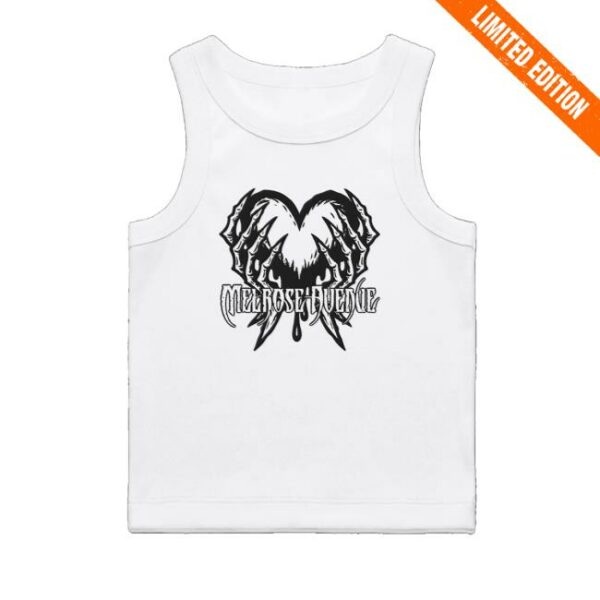 Imprint Merch Store Melrose Avenue Heart Hand White Tank