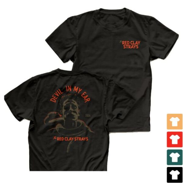 Red Clay Strays Store Merch Red Clay Strays Tracks Devil In My Ear T-Shirt