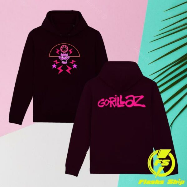 Gorillaz Merch Store Cult Of Gorillaz Black Hoodie