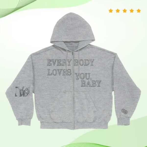Troye Sivan Store Merch Everybody Loves You Baby Zip Hoodie