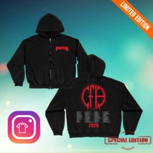 Pantera Store Merch Pantera 2025 Zip Up Hoodie