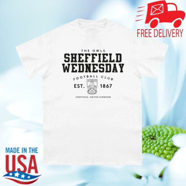 The Terrace Store Merch Sheffield Wednesday 1867 White T-Shirt