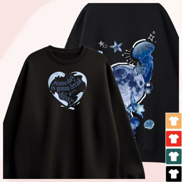Thebtclub Store Merch Break Silence Oversized Sweatshirt