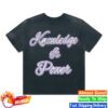 kenny barriers worldwide store merch knowledge is power vintage ringer tee